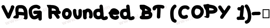 VAG Rounded BT (COPY 1)字体转换